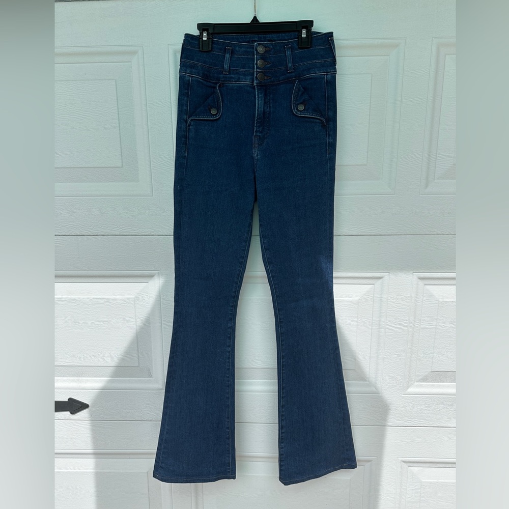 Veronica Beard Giselle Flare Extra High Rise Jeans
